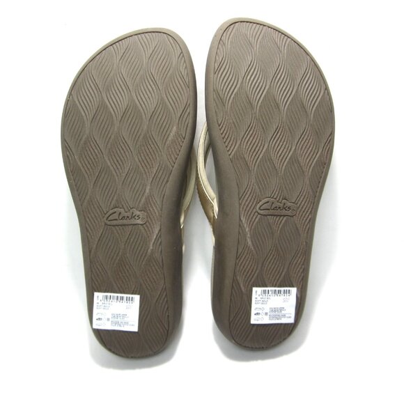 Clarks Gold Brio Sol Cloudstepper Sandals (size 8) - Picture 5 of 6